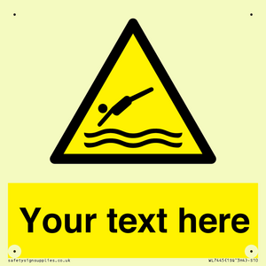 Custom Warning diving area